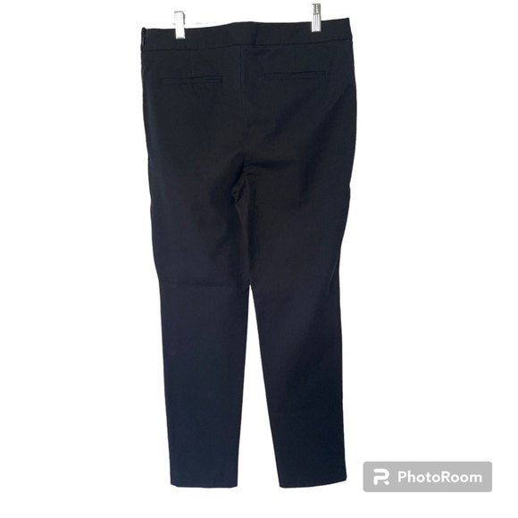 LANDS'END Women's Black Mid Rise Slim Leg Dress Pants - Picture 2 of 8